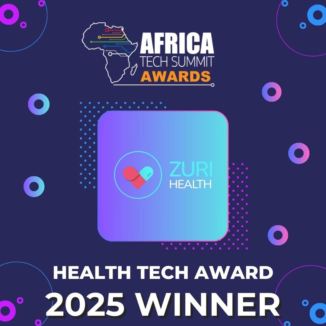 Africa Tech Summit Awards 2025 Health Tech Award winner badge