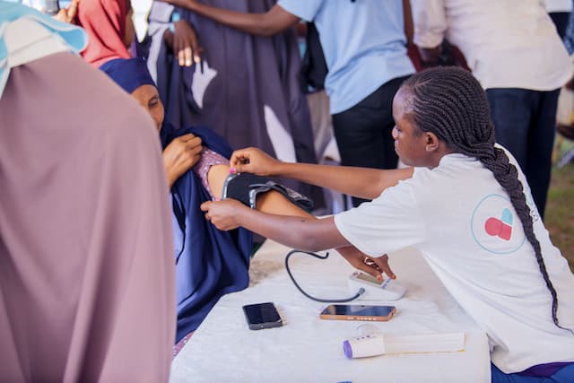 Child patient with stethoscope