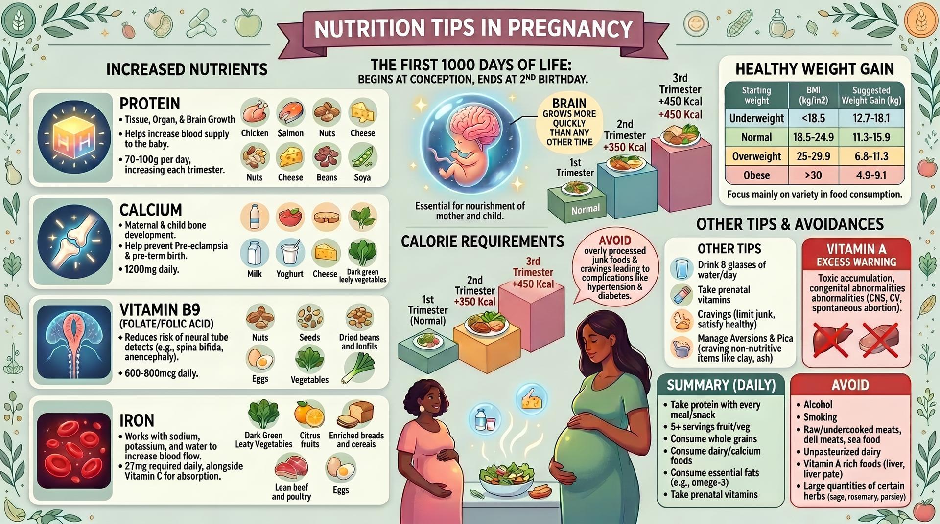 nutrition tips in pregnancy